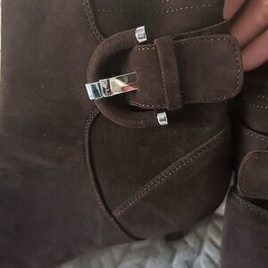 Aquatalia ankle booties. Size 8 chocolate brown.